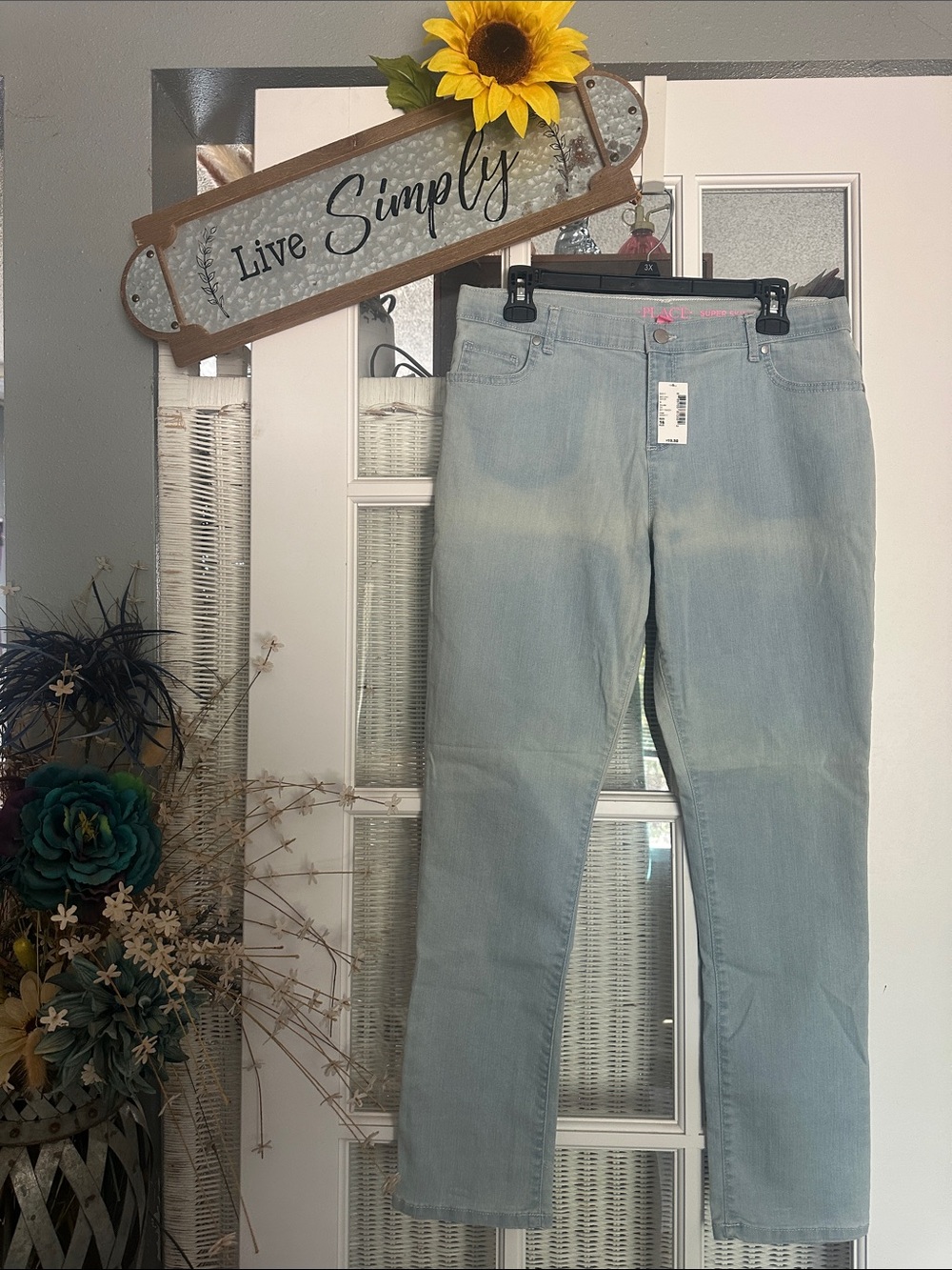 The Children's Place Light Blue Straight Leg Jeans